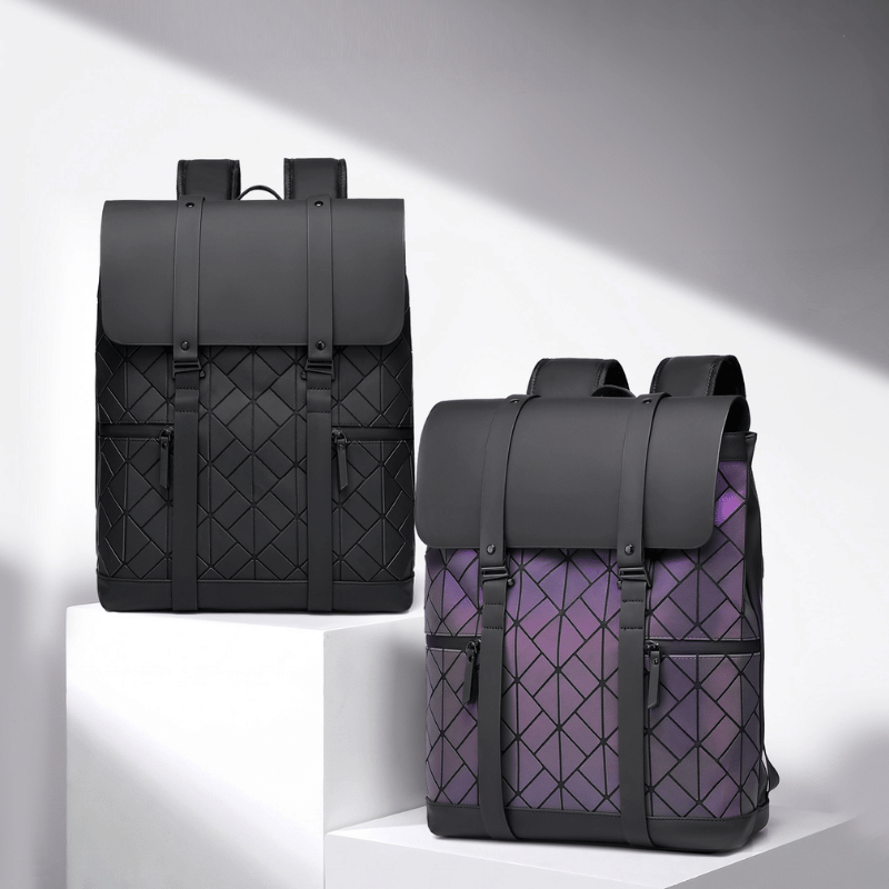 Sac à dos moderne au design géométrique