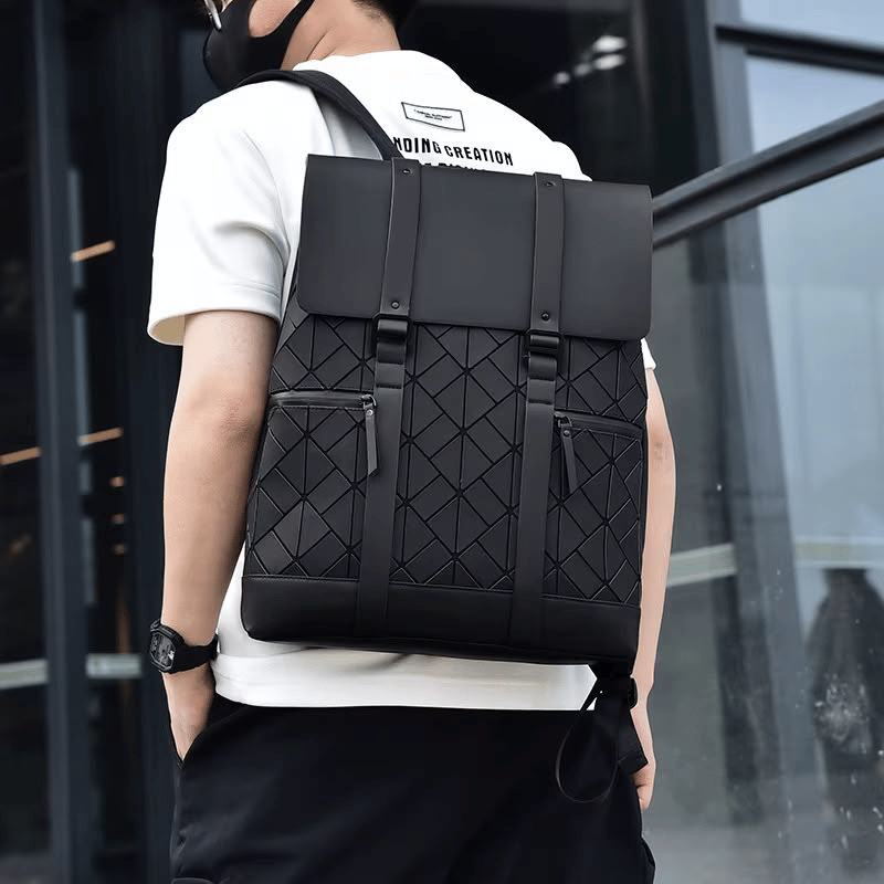 Sac à dos moderne au design géométrique
