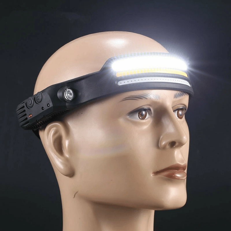 ampe frontale LED super lumineuse avec 5 modes, étanche IPX5 pour la course, la randonnée et le camping – Puissante, grand angle de 230 °