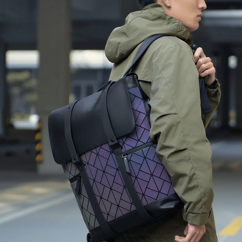 Sac à dos moderne au design géométrique